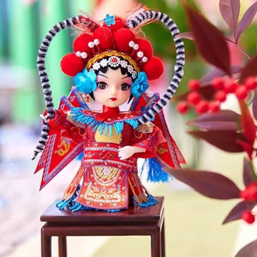 中国　土人形 置物 インテリア　民芸品 女 楽器 中国 土人形 置物 インテリア 民芸品 女 楽器